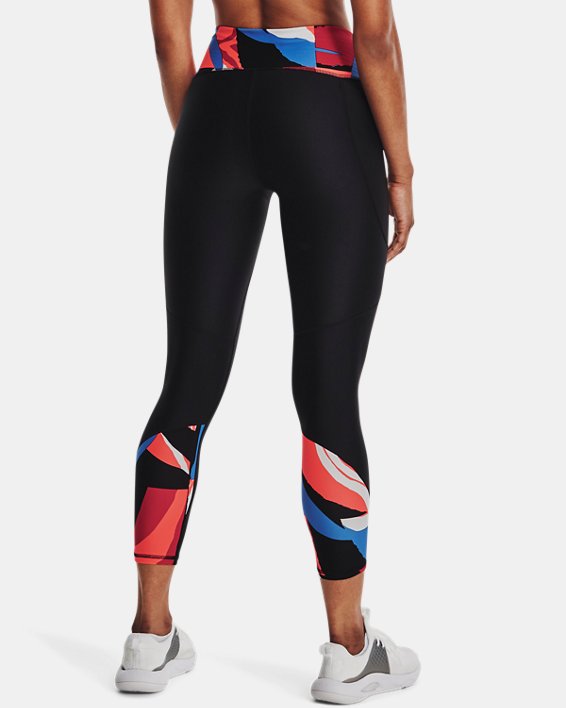 Damen HeatGear® No-Slip Waistband Ankle-Leggings, Black, pdpMainDesktop image number 1